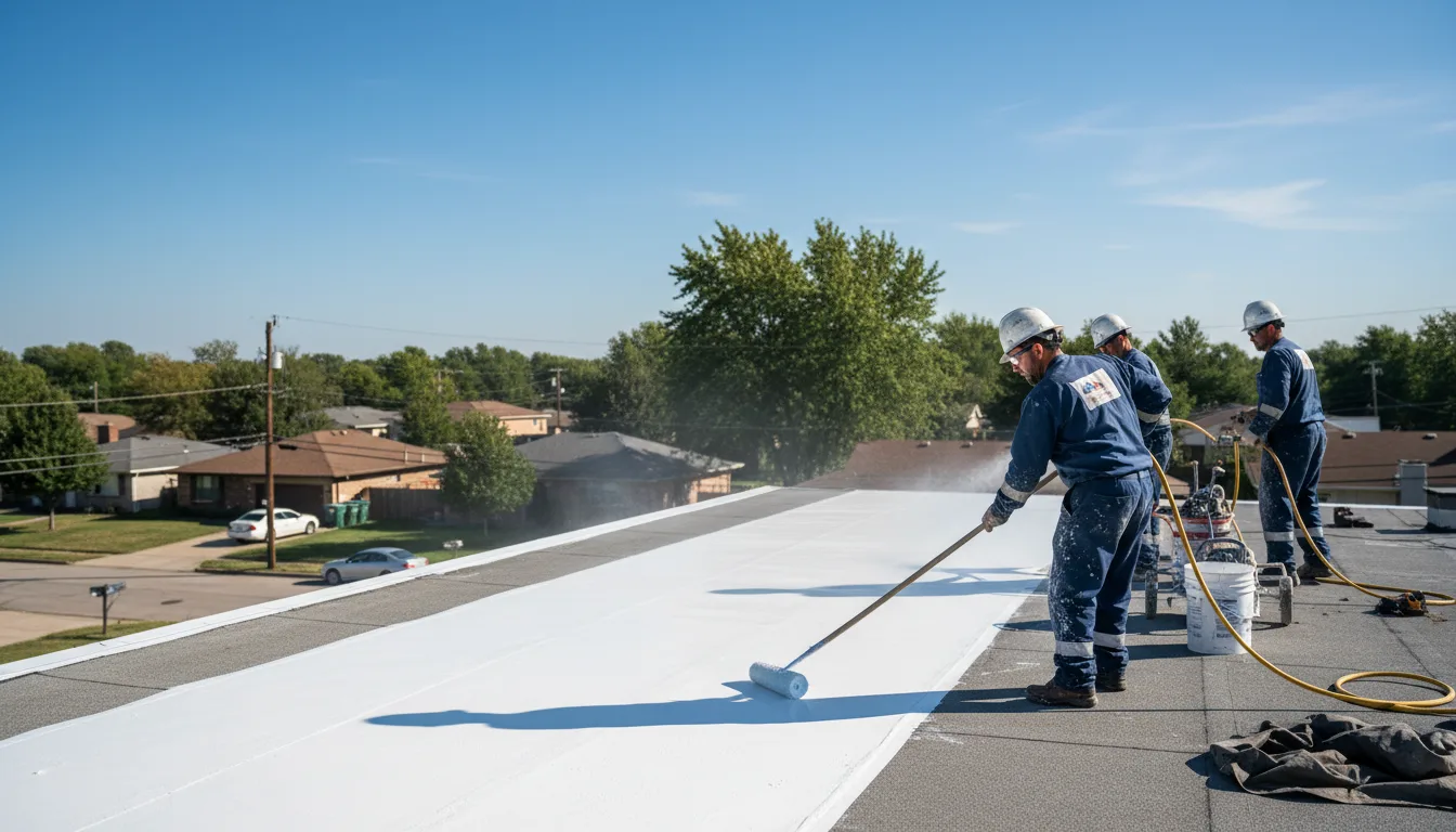 Commercial roof coating in Angeles, PR near me